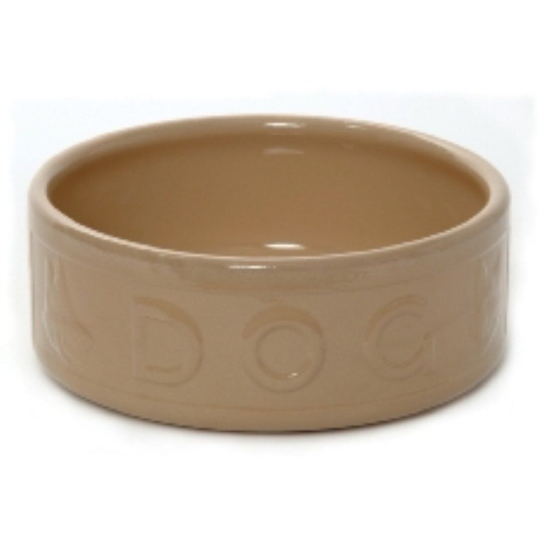 MASON CASH LETTERED CERAMIC MEDIUM DOG FOOD BOWL, MADE IN ENGLAND, DIAMETER 18cm, HEIGHT 7cm.