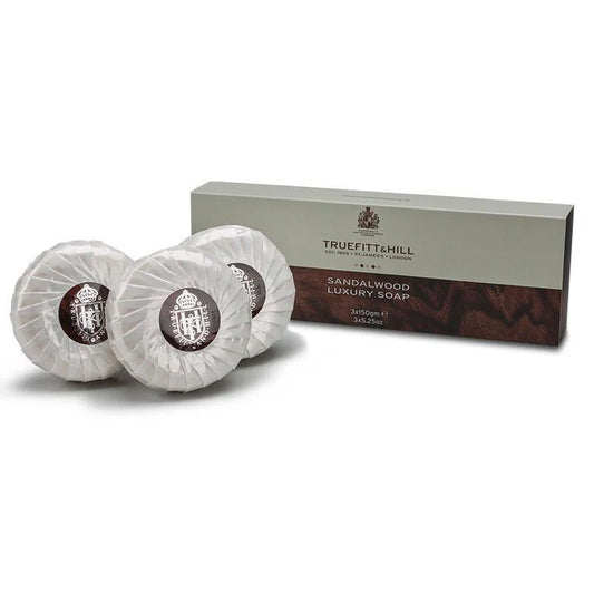 TRUEFITT & HILL, SANDALWOOD LUXURY TRIPLE SOAP