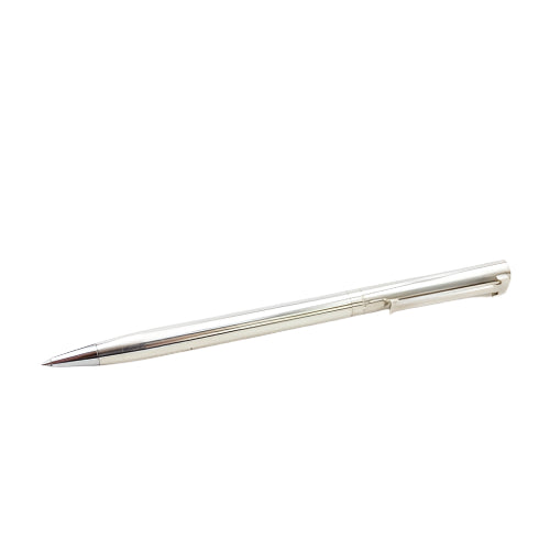 TIFFANY & Co, STERLING SILVER BALLPOINT PEN, STAMPED .925 WITH 'T' FEATURE, BOX & POUCH