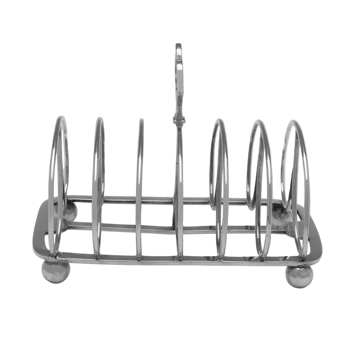 A STERLING SILVER TOAST RACK HALLMARKED LONDON 1961, 15 x 8 x 7cm.